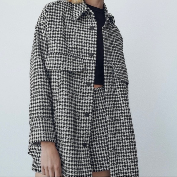 Zara Textured Weave Overshirt - Picture 4 of 8